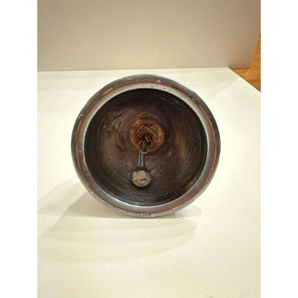 Antique Gorham MFG Co. Silverplate Table Bell with‎ Ornate Frieze Pattern